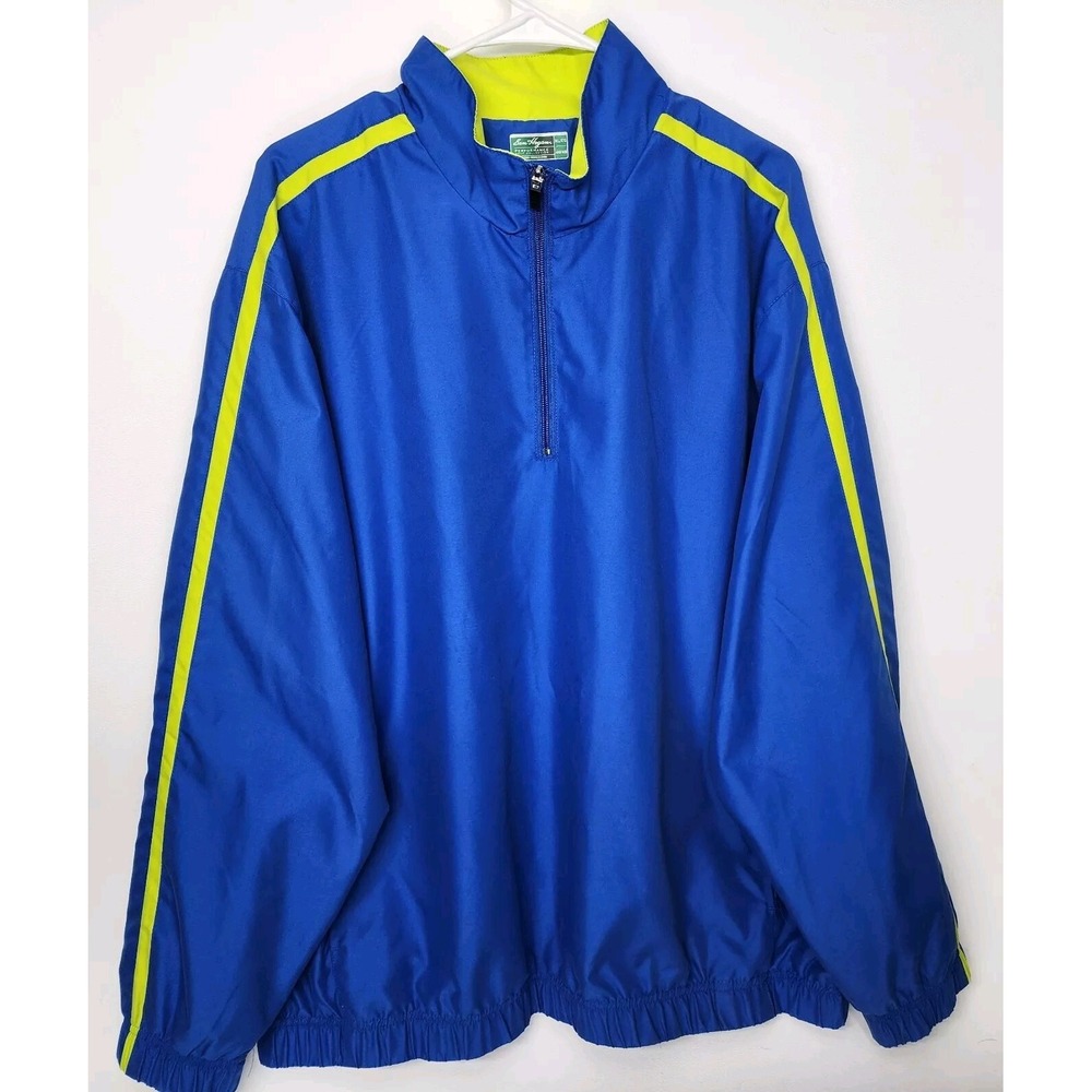Mens Size XL Ben Hogan Performance Golf Pullover Windbreaker Jacket Blue